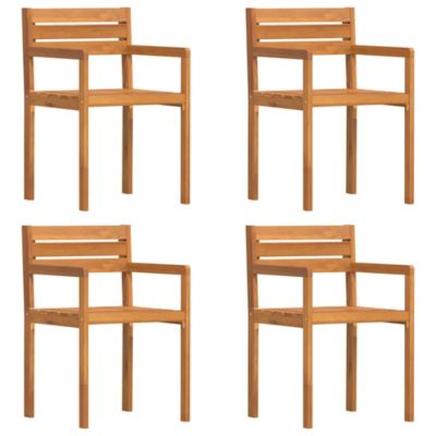 Chaises de jardin 4 pièces 50x53x80 cm Bois massif Acacia vidaXL