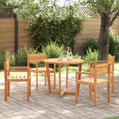 Chaises de jardin 4 pièces 50x53x80 cm Bois massif Acacia vidaXL
