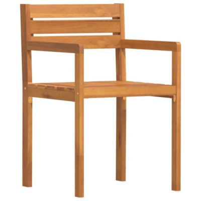 Chaises de jardin 4 pièces 50x53x80 cm Bois massif Acacia vidaXL