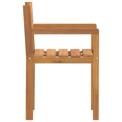 Chaises de jardin 4 pièces 50x53x80 cm Bois massif Acacia vidaXL