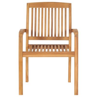 Chaises de jardin lot de 2 avec coussins bordeaux Teck massif vidaXL