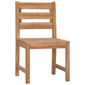 Chaises de jardin lot de 2 Bois de teck solide