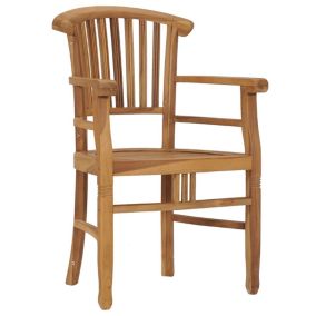 Chaises de jardin lot de 2 Bois de teck solide