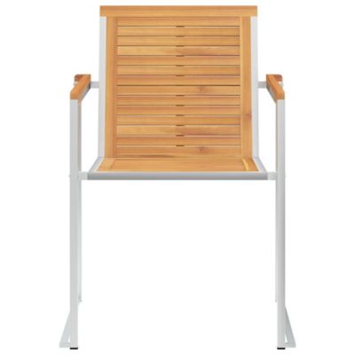 Chaises de jardin lot de 6 avec coussins Bois de teck massif vidaXL
