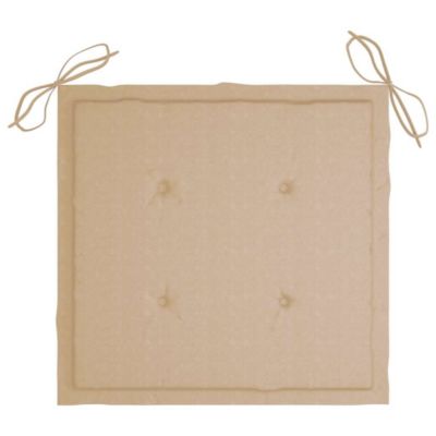 Chaises de jardin lot de 6 avec coussins Bois de teck massif vidaXL