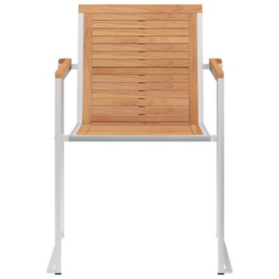 Chaises de jardin lot de 6 avec coussins Bois de teck massif vidaXL