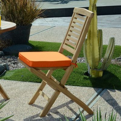 Chaises de jardin pliantes en teck massif Barbade (lot de 2)