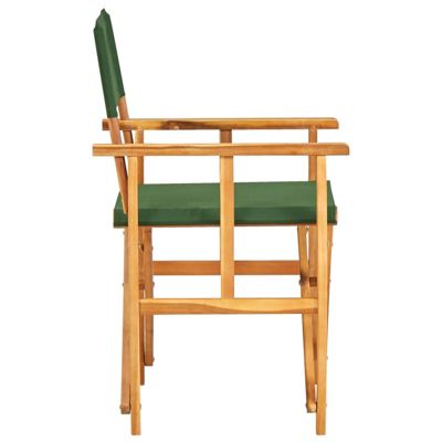 Chaises de metteur en scène lot de 2 bois massif d'acacia vert vidaXL