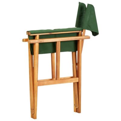 Chaises de metteur en scène lot de 2 bois massif d'acacia vert vidaXL