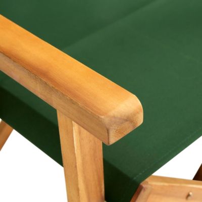 Chaises de metteur en scène lot de 2 bois massif d'acacia vert vidaXL