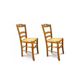 Chaises en hêtre massif (lot de 2) - SILVA