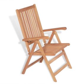 Chaises inclinables de jardin lot de 2 Bois de teck solide