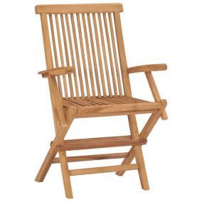 Chaises pliables de jardin lot de 4 Bois de teck solide