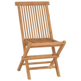 Chaises pliables de jardin lot de 8 Bois de teck solide