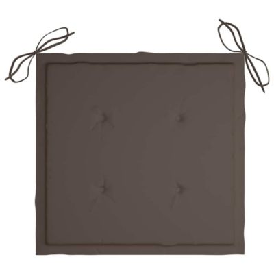 Chaises pliantes 4 pièces avec coussins en bois d'acacia massif vidaXL