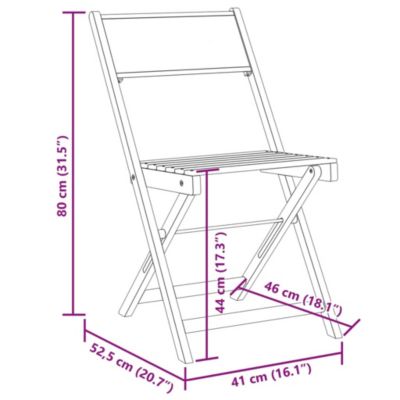 Chaises pliantes 8 pièces en tissu blanc crème et bois massif vidaXL