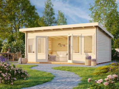 Chalet de jardin en bois Lisa - PALMAKO - Ep.44 mm - 25,4 m² - 550x400 cm