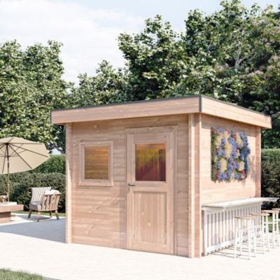 Chalet de jardin TALIPIA 9M² - Bois Douglas épaisseur 55mm - Portes & fenêtres bois - Toiture Bacacier