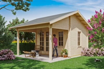 Chalet de loisirs SKAN HOLZ CALGARY 380x300cm, 70mm, chalet de base, toit non isolable