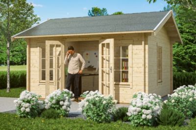 Chalet de loisirs SKAN HOLZ Lugano 1, 420x300cm, 45mm, chalet de base, toit non isolable