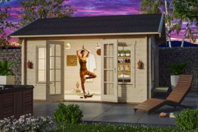 Chalet de loisirs SKAN HOLZ Montreal 1, 420x300cm, 70mm, toit isolable (pour bardeaux)