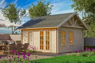 Chalet de loisirs SKAN HOLZ Toronto 1, 420x420cm, 70mm, chalet de base, toit non isolable