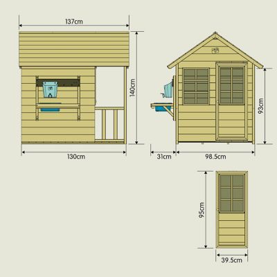 Chalet prairie TP Toys Deluxe avec cuisine
