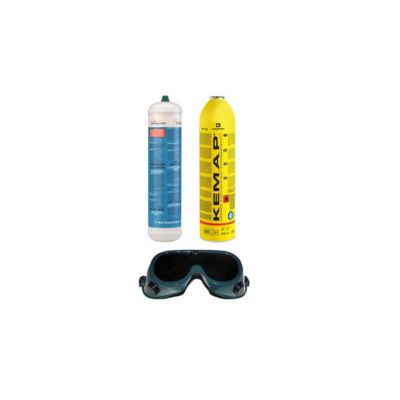 Chalumeau BI Gaz 110 Bar Oxygène/ Propane Avec 2 pointes Kit complet OXYKIT 555K KEMPER
