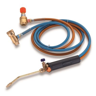 Chalumeau Bi-Gaz Oxygène M10 et Gaz Butane Propane Tuyaux 1.5 m KEMPER