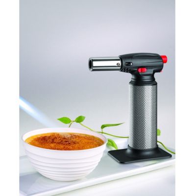 Chalumeau de cuisine Professionnel à gaz Torche gaz rechargeable Utilisation 360 degrés Allumage piezo KEMPER