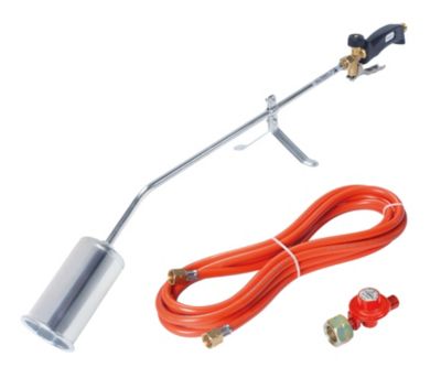 Chalumeau désherbeur thermique et étancheur 56 kW gaz propane avec détendeur, Rothenberger Romaxi Eco