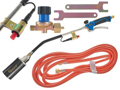Chalumeau Gaz Professionnel 60 Mm 70 Cm Tuyau 5m et Réducteur