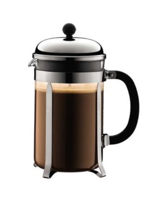 CHAMBORD - Cafetiere a piston BODUM , 12 tasses, 1.5 l, acier inox