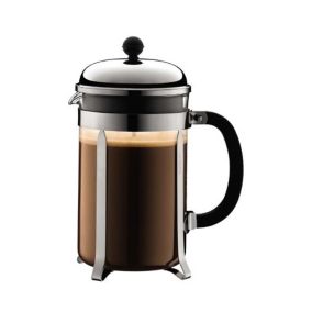 CHAMBORD - Cafetiere a piston BODUM , 12 tasses, 1.5 l, acier inox