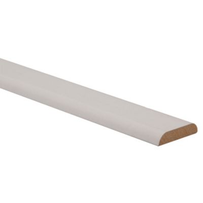 Champlat 2 arrondis en MDF blanc 4X38mm L.2,44 m