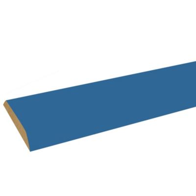 Champlat 2 arrondis en MDF bleu 4X28mmL2,44m