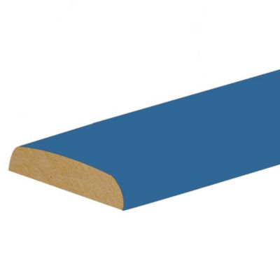 Champlat 2 arrondis en MDF bleu 4X28mmL2,44m