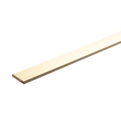 Champlat MDF blanc satin 6 x 30 mm L.2,4 m