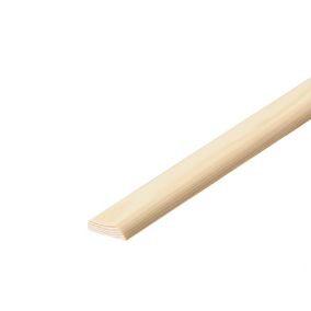 Moulure encadrement 7 x 18 mm - bois exotique blanc - Mr.Bricolage