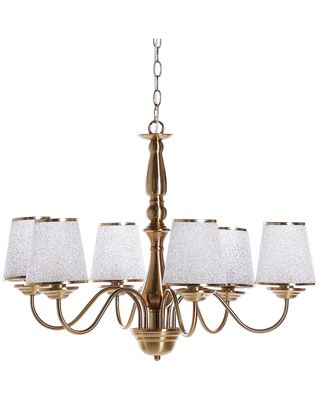 Chandelier en métal chromé 6 bras BRADANO