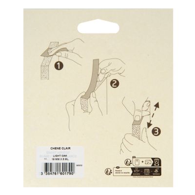 Chant mélaminé adhésif Nordlinger Pro chêne clair 19 mm x 5 m
