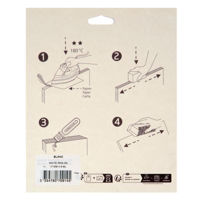 Chant mélaminé thermocollant Nordlinger Pro blanc 19 mm x 5 m