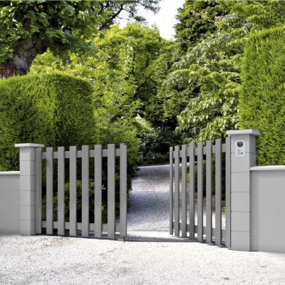 Chapeau de pilier plat 25 x 25 cm gris
