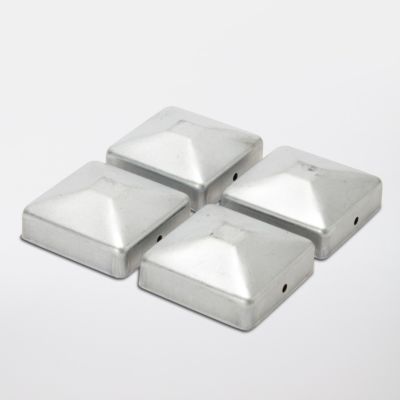 Chapeau de poteau galva 7 x 7 cm (x 4)