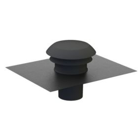 Chapeau de toiture VMC plastique ANJOS CARA sortie sur toiture incliné - Diamètre (mm) 125 - Couleur Ardoise