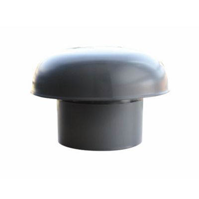 Chapeau de ventilation Ø100 mm en PVC avec moustiquaire, Fitt