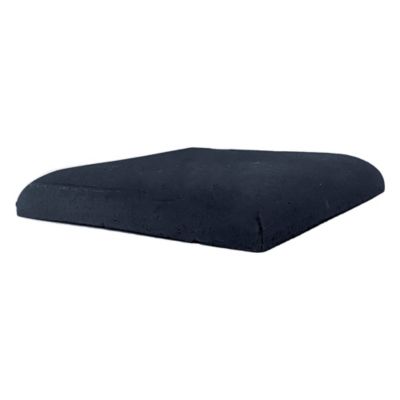 Chapeau Pilier 36x36 Plat Bord Arrondis - Gris Anthracite Foncé