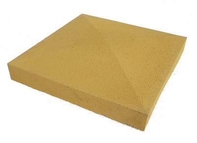 Chapeau pointe diamant sable 40 x 40 x 4,5 cm