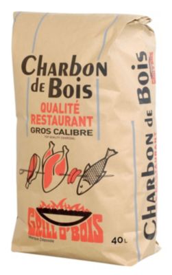 Charbon de bois 40L "Qualité Restaurant" Grill O'Bois