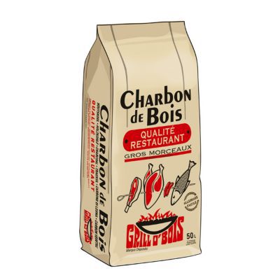 Charbon de bois GRILL O’BOIS 50L gros morceaux